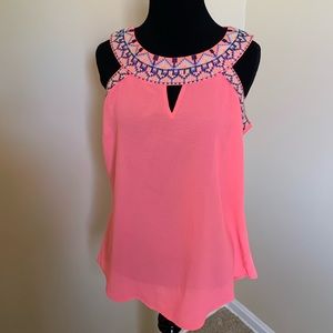 Boutique Embroidered Detail Tank